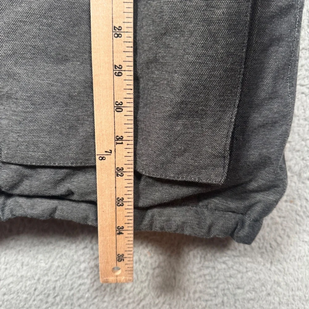 The North Face Goose Down McMurdo Parka Men XL Gray HyVent Hooded Fur Coat Heavy